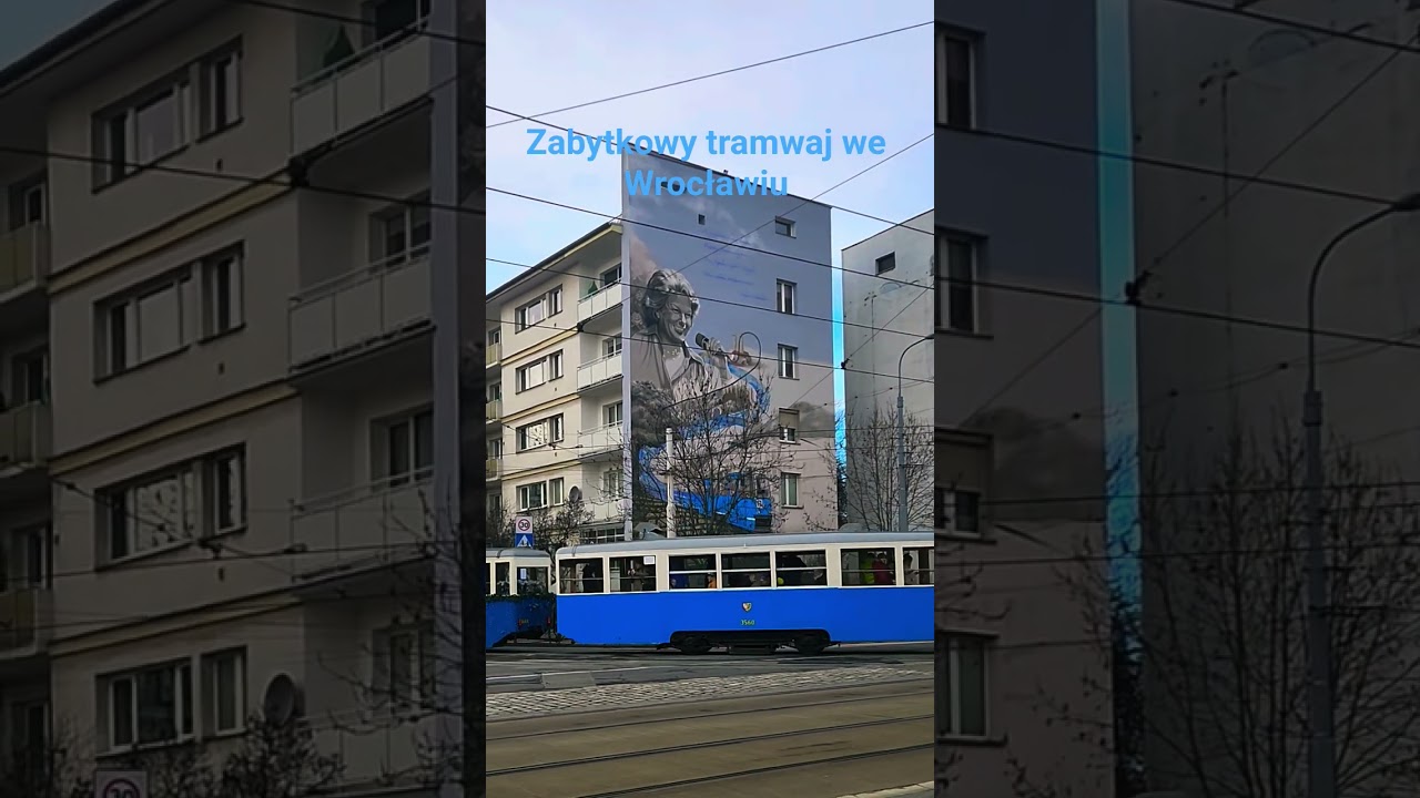 Zabytkowy tramwaj we Wrocławiu. Historic tram in Wrocław, Poland 
