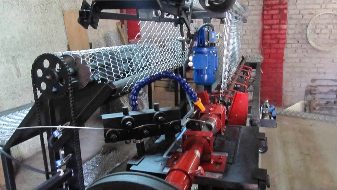 Станок для производства сетки рабицы автомат СА-2 с смоткой рулона в компакт