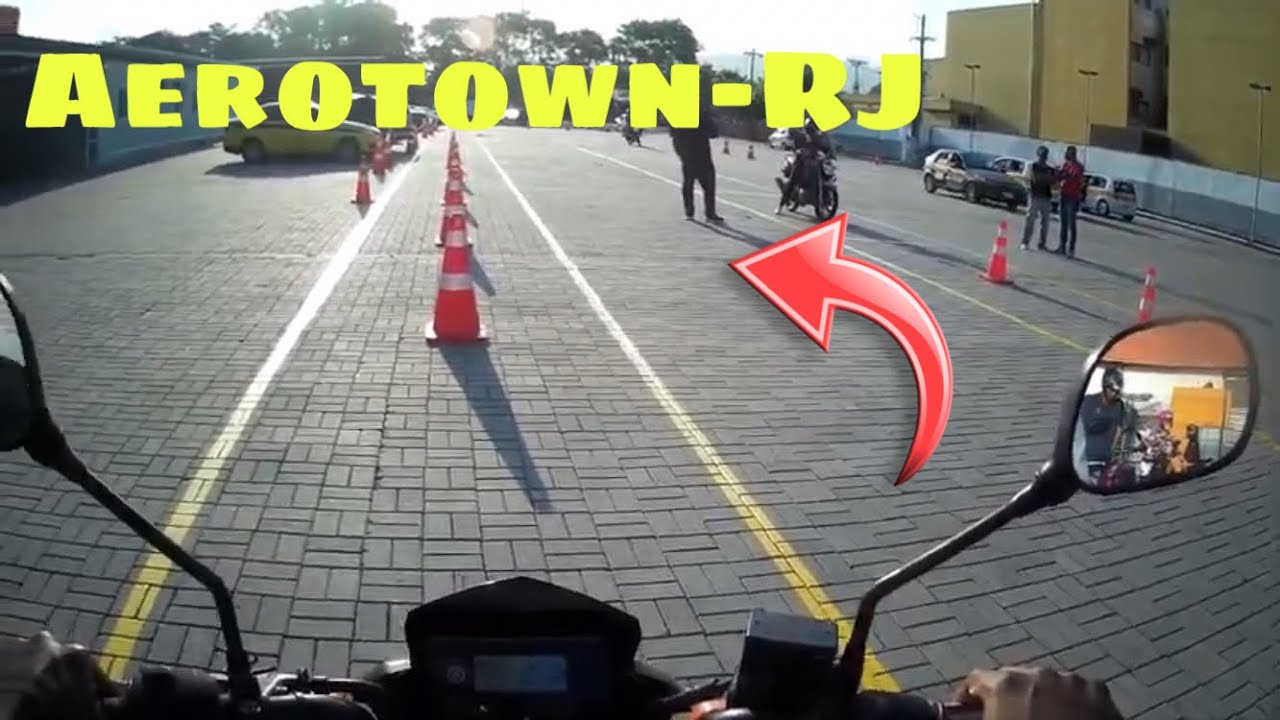 Como passar no exame prático do DETRAN-Rj (MOTO) - Barra da Tijuca. (AEROTOWN)
