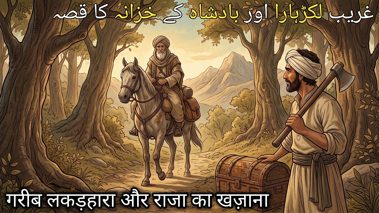 Ghareeb Lakrhara Aur Badshah Ke Khazane Ka Qissa | Urdu Kahani | Hindi Urdu Islamic Moral Story