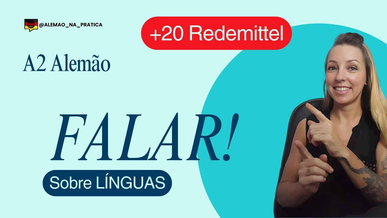 A2 ALEMÃO: 20 Redemittel Essenciais para FALAR Sobre LÍNGUAS | Método Português-Alemão!