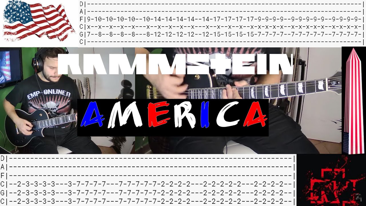 Rammstein - Amerika |Guitar Cover| |Tab|