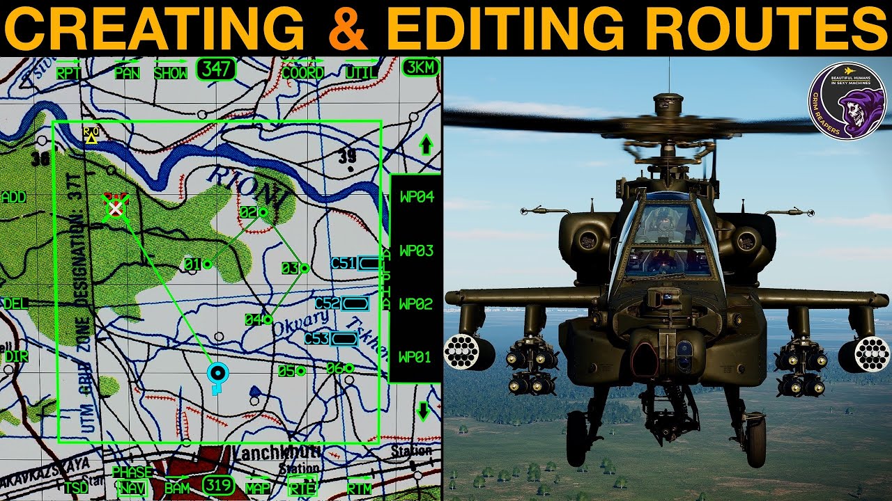 AH-64D Apache: подробное руководство по маршрутам | DCS