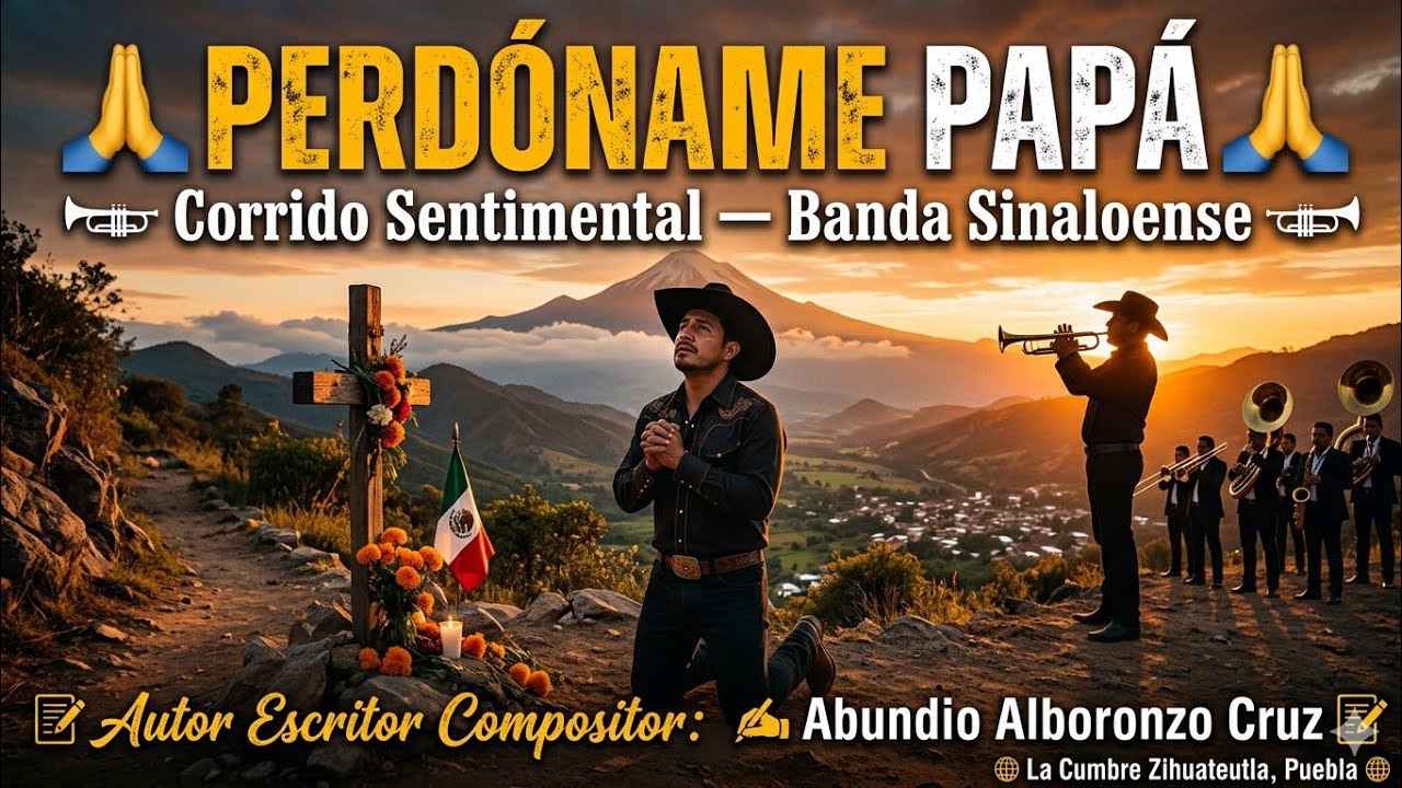 PERDÓNAME PAPÁ 🙏 Abundio Alboronzo Cruz historia real hecha en corrido 
