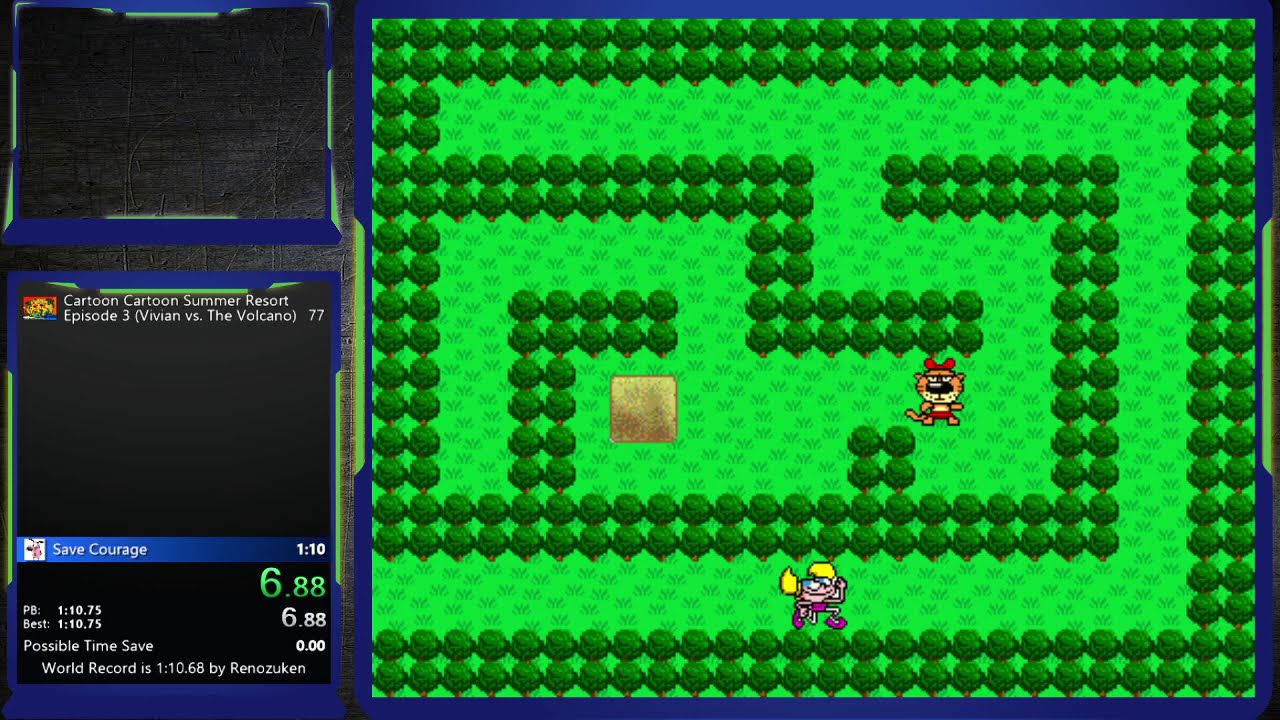 Cartoon Cartoon Summer Resort: Episode 3 (Vivian vs. The Volcano) Speedrun in 1:10.200 (Current WR)