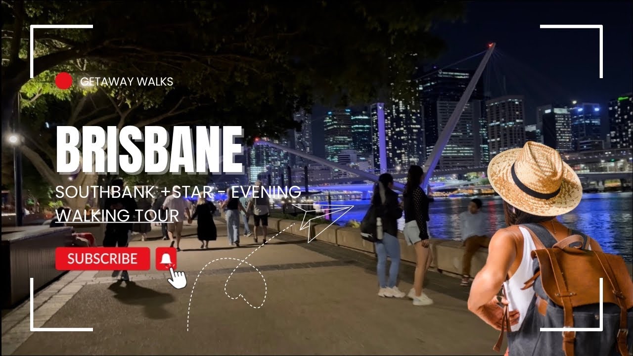 Brisbane Saturday Evening walking tour. South Bank to Sky Deck