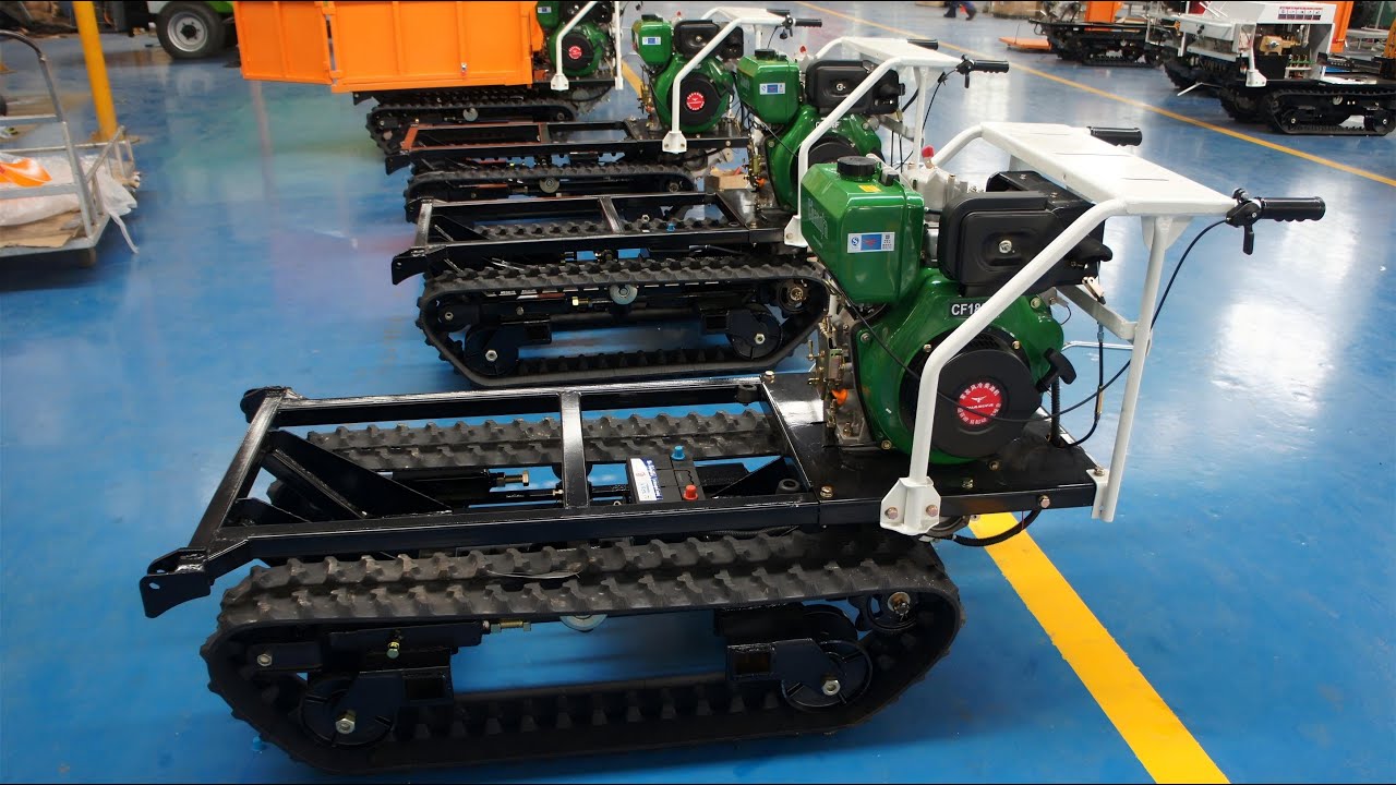 rubber track garden trolley chassis  #trolley #crawlertrolley