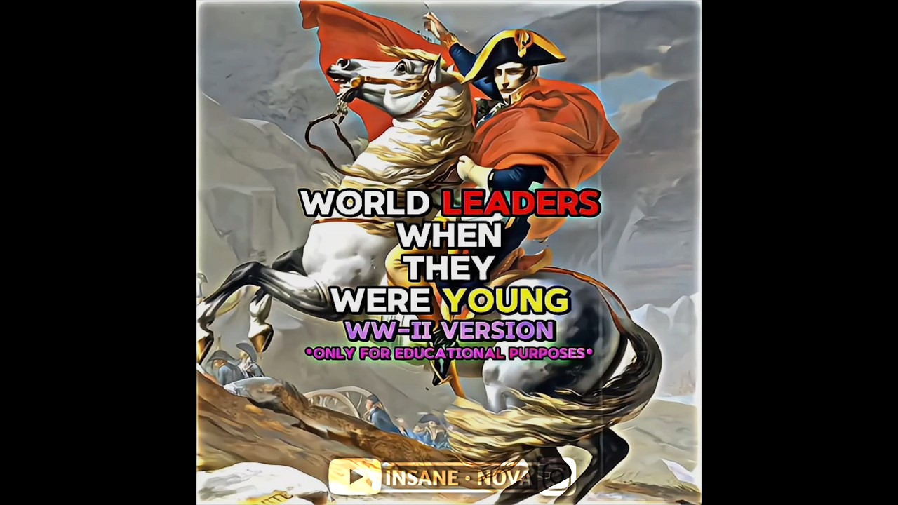 World leaders when they were young | WW-II Edition 🔥| Educational Short | #history #edit