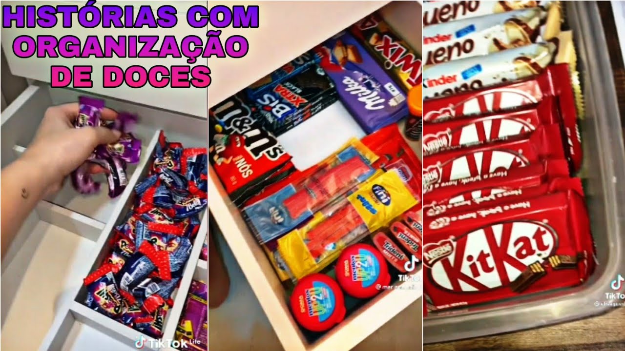 HISTÓRIAS COM ORGANIZAÇÃO DE DOCES