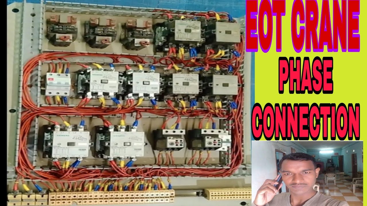 EOT Crane ka phase connection Practically /Electric Crane ka phase connection..