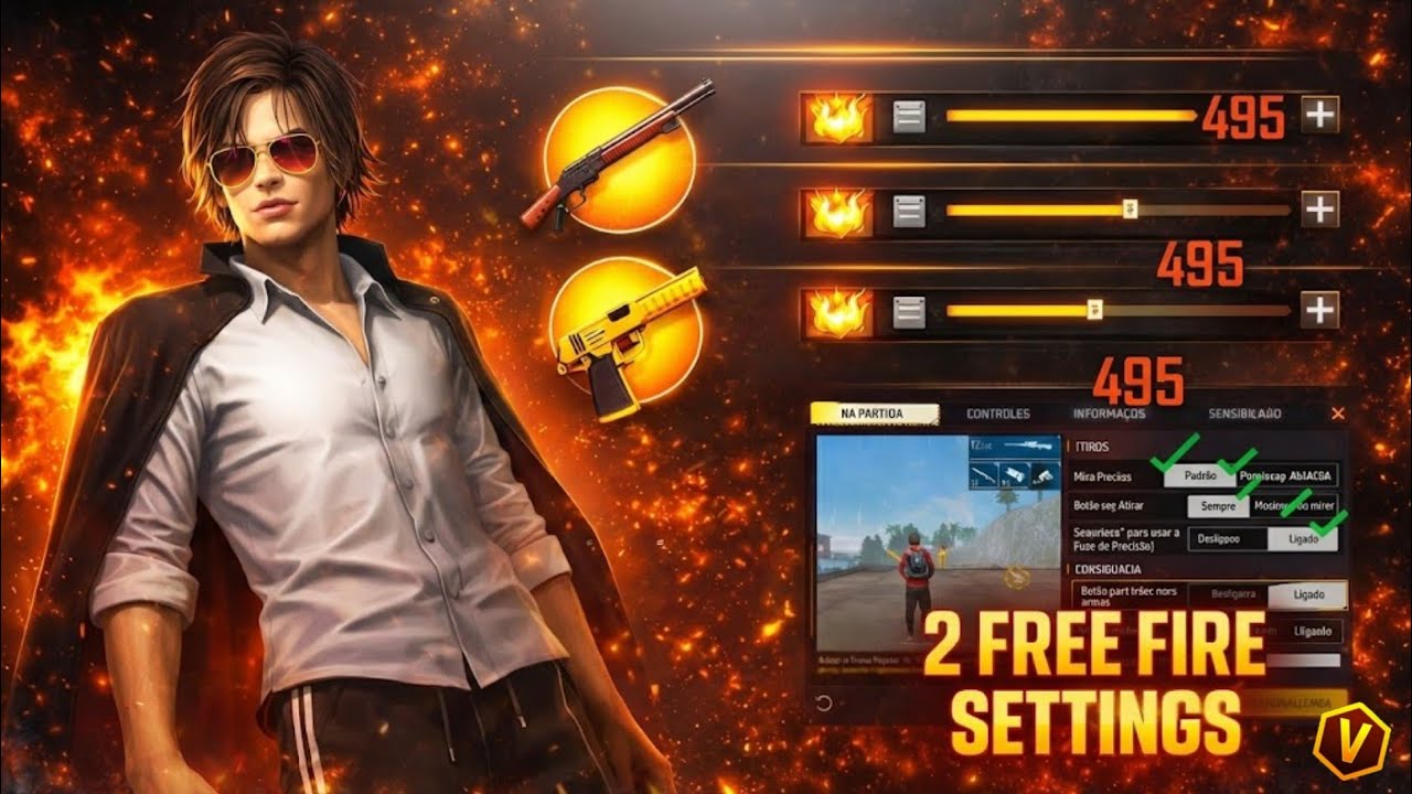 Free fire best custom hud setting 2 Finger | 2 finger controls settings 2026
