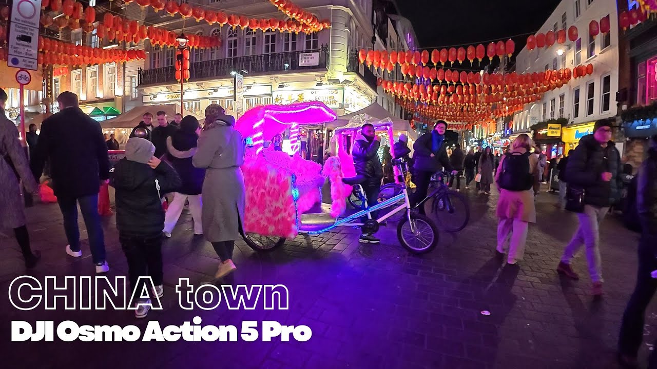 EP01 A quick night walk around China Town | DJI Osmo Action 5 Pro 2025