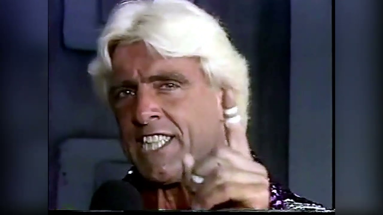 Ric Flair challenges Hogan to a rematch. [7/23/94]