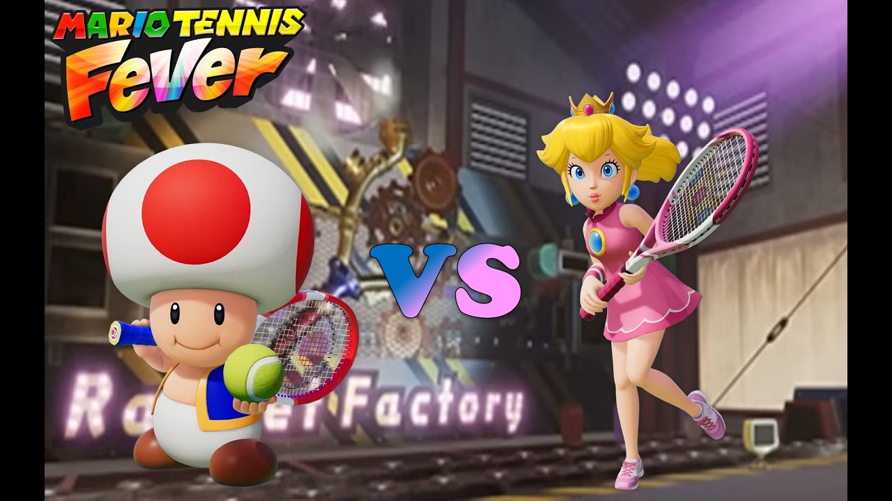Mario Tennis Fever - Toad vs Peach - Racket Factory