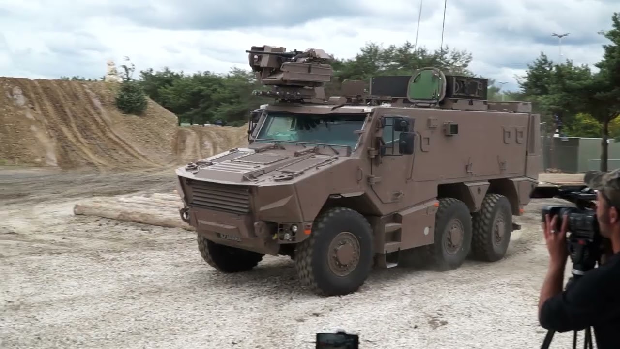 Eurosatory 2024 live demonstration of  French Army with new combat vehicles of Scorpion Program