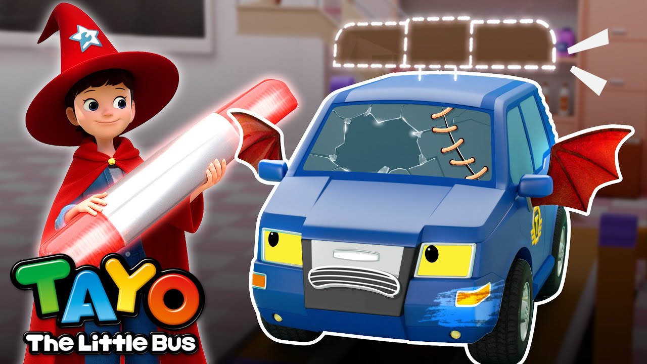 🎃🎵 Brzdęk, brzęk, brzęk! Piosenka z Halloween Rescue Repair Shop | Piosenka Tayo na Halloween dla dzieci
