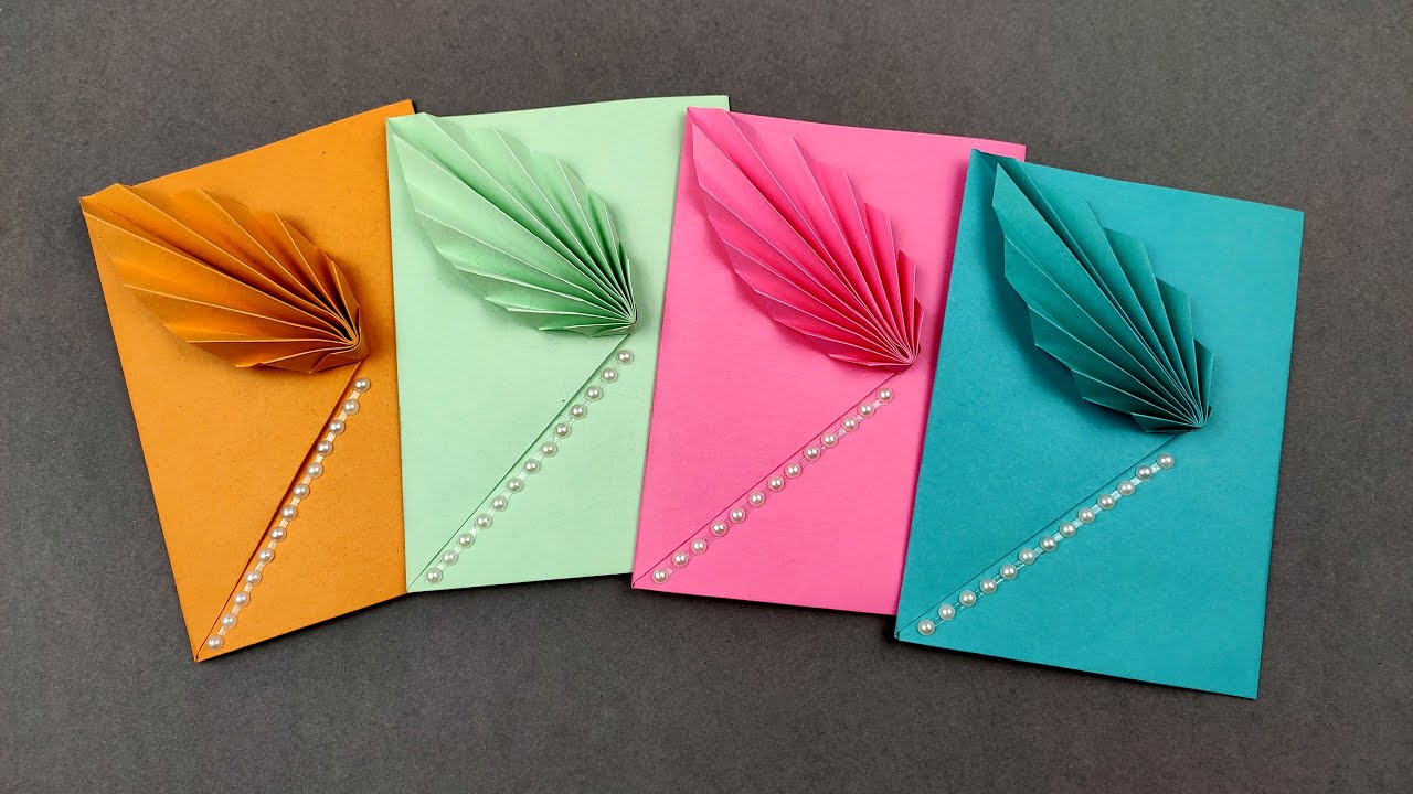 How to make easy colored Paper Envelope / Origami Envelope Making Ideas DIY
