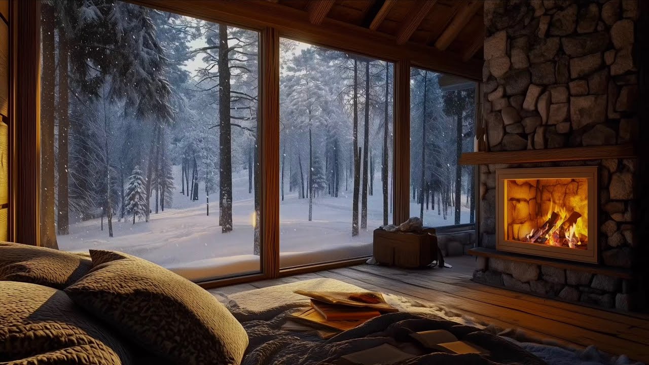 🔥 A Quiet Place to Feel Safe, Wrapped in Warmth on a Snowy Night ❄️