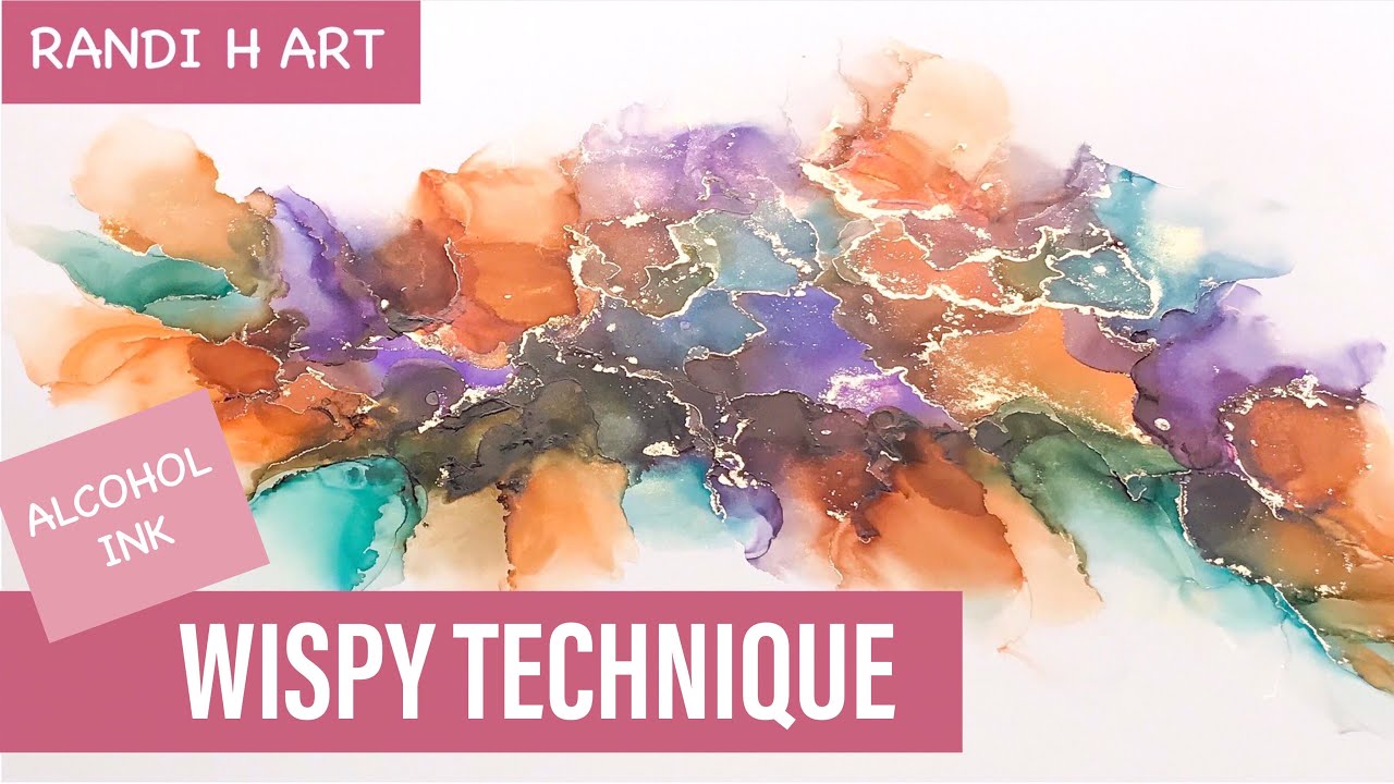 Alcohol ink for beginners - want to learn an easy wispy technique?? [63]