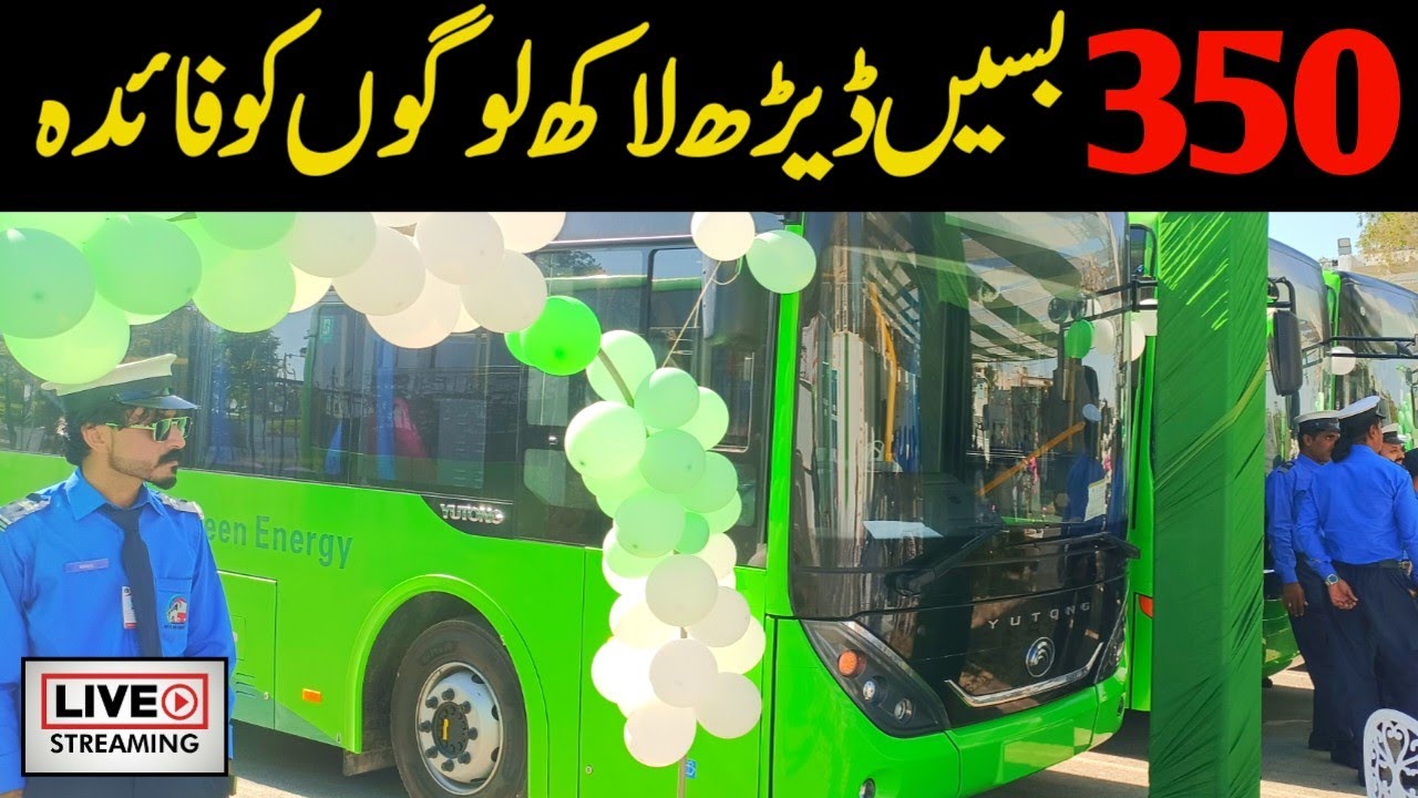 New buses on road in Karachi Quaid e Azam Ka mazar @focuswithfahim
