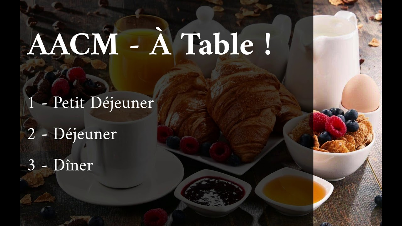 AACM - D&eacute;jeuner