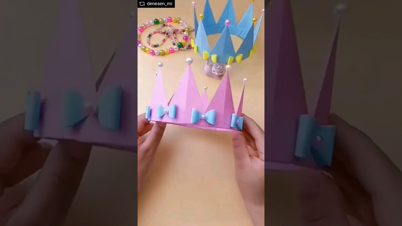 COROA DE PAPEL bem f&aacute;cil de fazer 🩷
