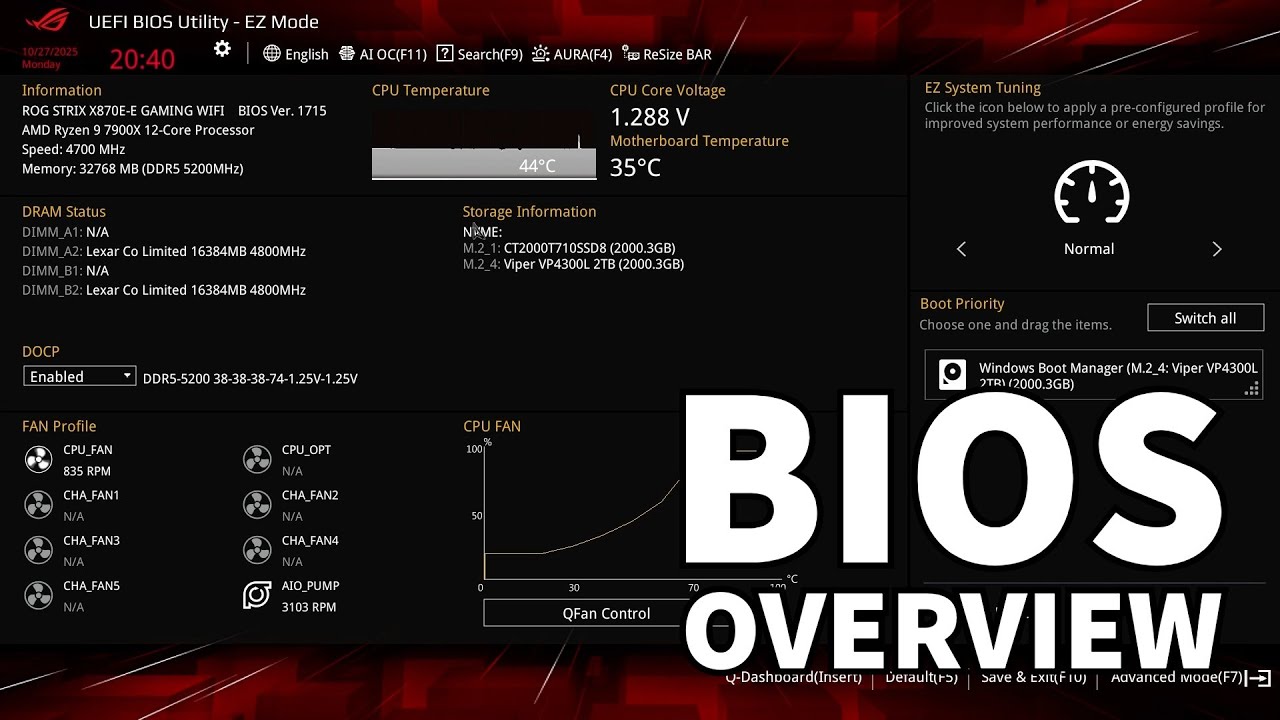 Обзор BIOS материнской платы ASUS ROG STRIX X870E-E Gaming WIFI