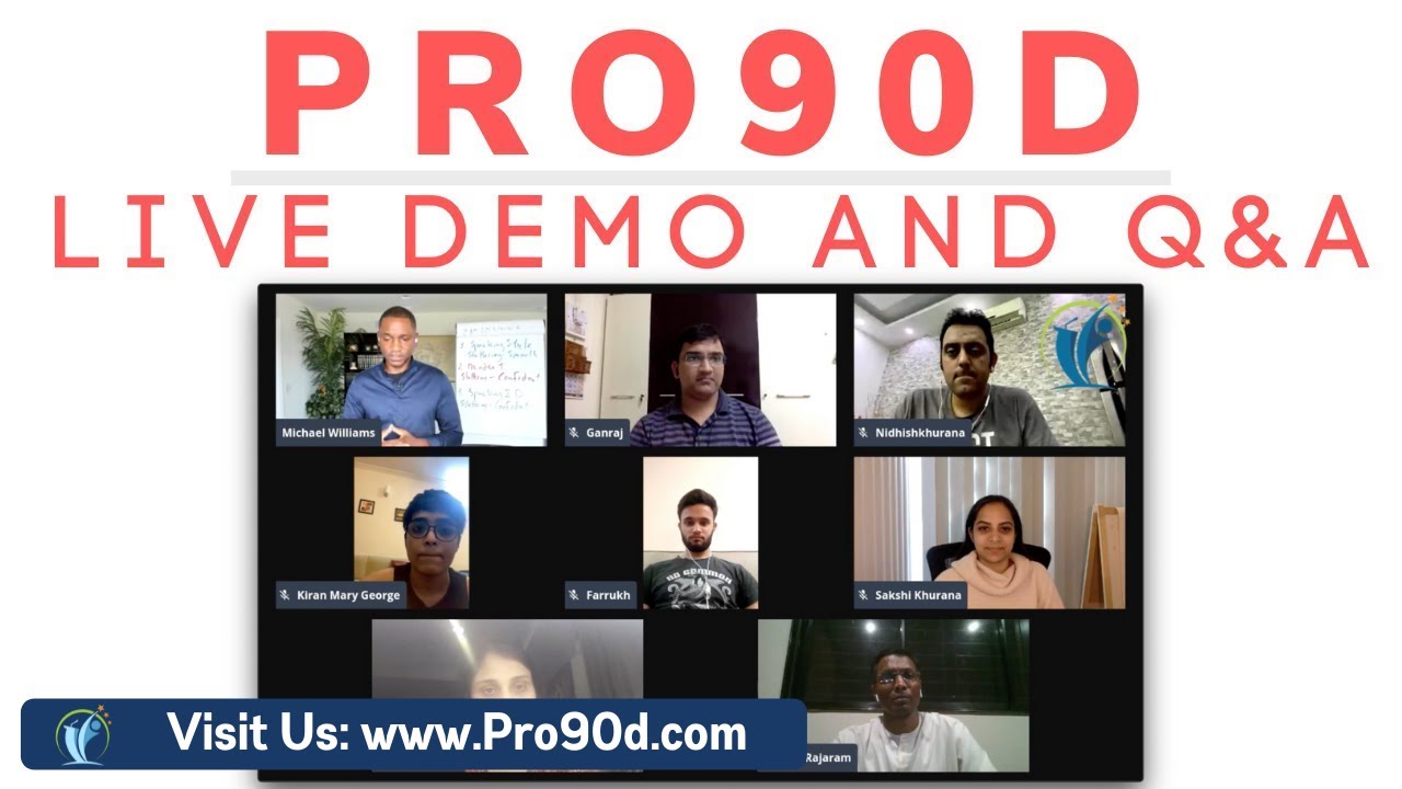 Pro90d Live Demo and Q&A Session 1 - How to Stop Stuttering
