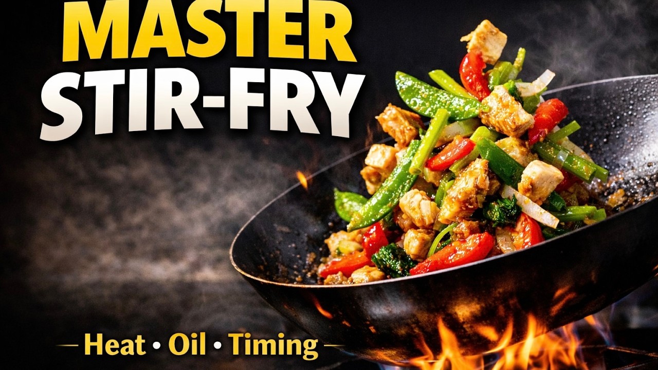Chinese Stir-Fry 101 Series 1 - Stir-Fry Basics (Heat, Oil, Timing)