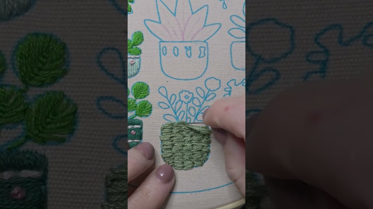 Beginners #embroidery using #chainstitch and more 
