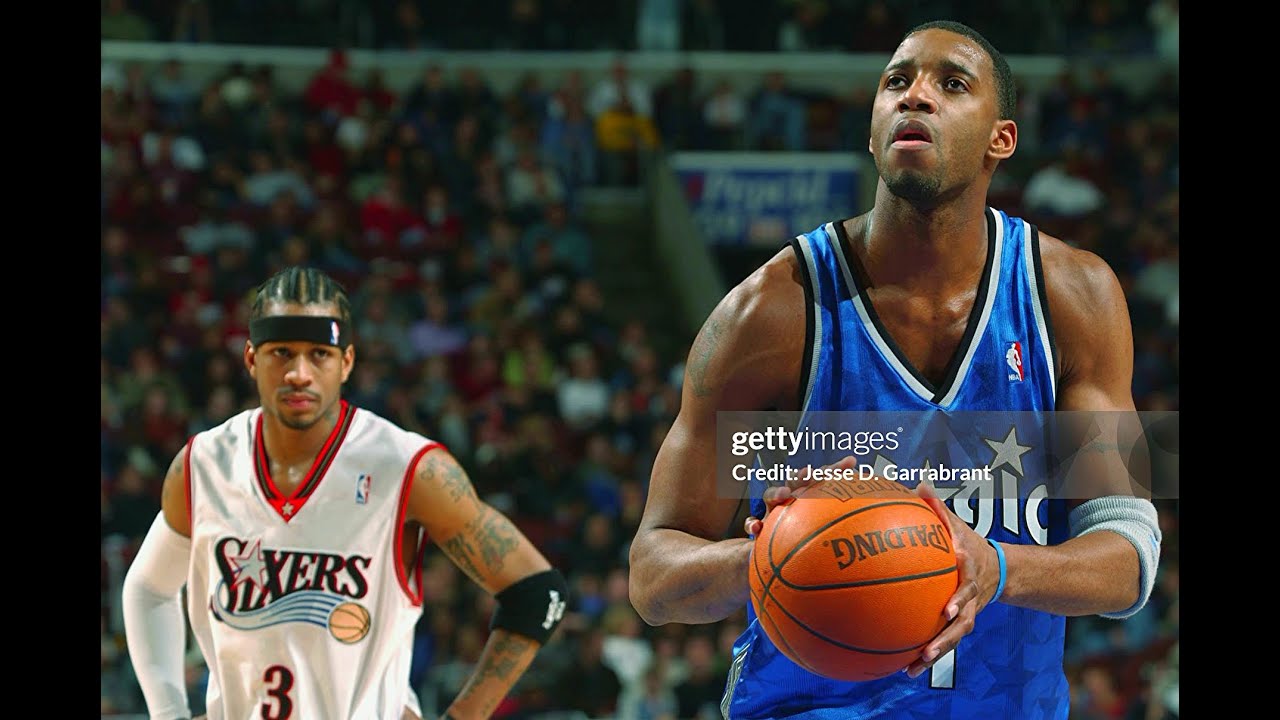 Classic NBA Games -2002 03 17 Orlando Magic @ 76ers Allen Iverson vs Tracy Mcgrady 1ST QTR
