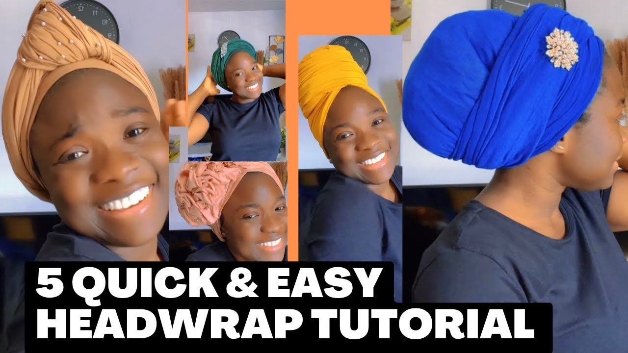 Quick 5 Simple Headwrap Tutorial