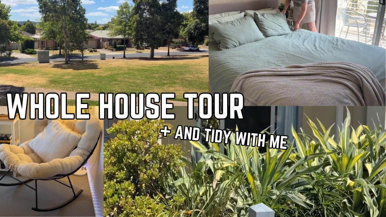 HOUSE TOUR + WHOLE HOUSE RESET | Tidy Up, Laundry, + DIY Non-Toxic Cleaner 
