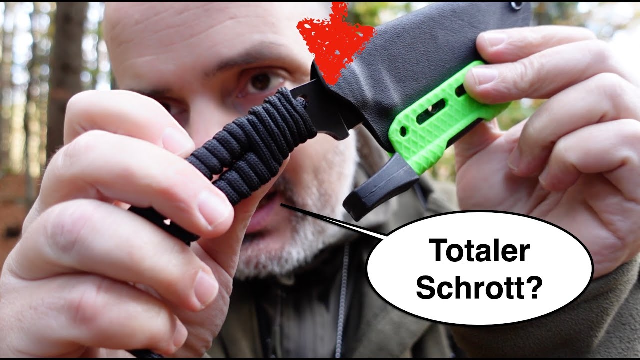 Kaputt machen :-) Wander Tactical Raptor im Survival & Bushcraft Test