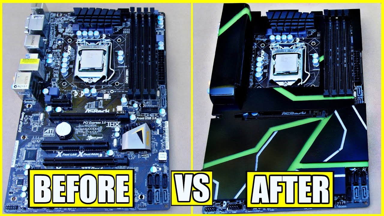 How to Make A DIY Acrylic Motherboard Armor + Paint The Plexiglass