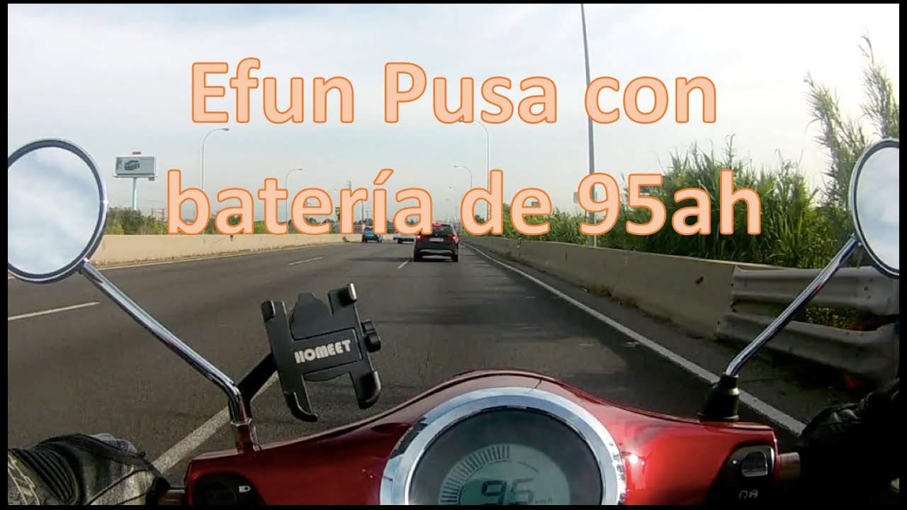 Prueba autonomía de batería custom 6.8 kwh para Efun pusa!