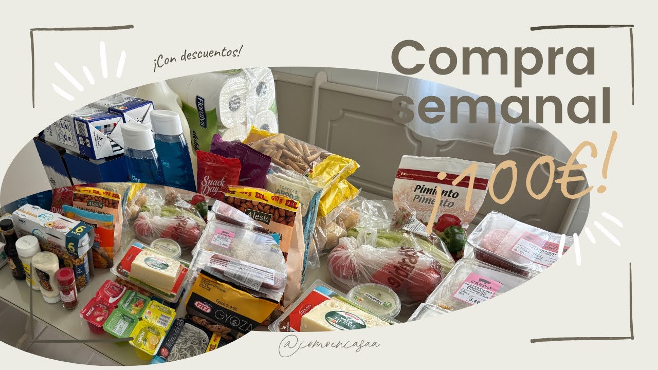 🛒 ¿QUÉ PUEDO COMPRAR con 100€ en LIDL y MERCADONA? 💶 | Precios DETALLADOS y OFERTAS 👌