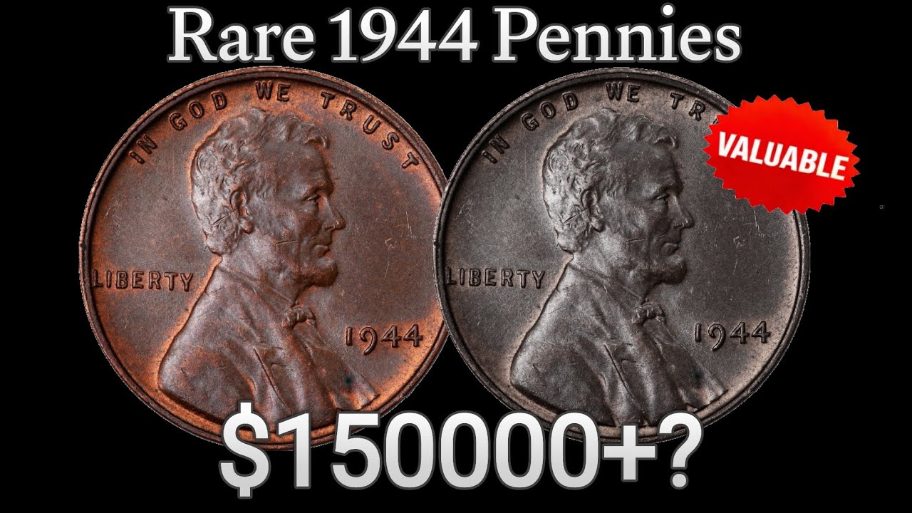 1944 Wheat Penny Worth $150000+? Rare Coins To Look For! 🔥 #rarecoins #viral #wheatpenny 