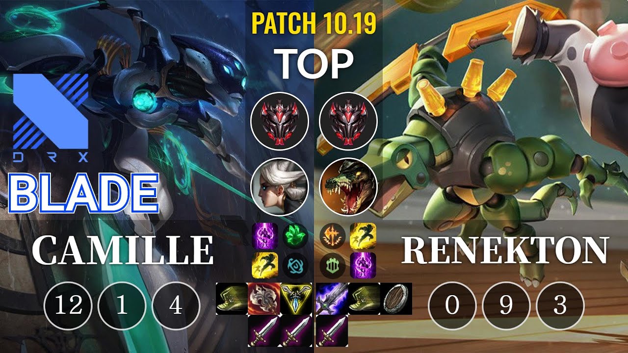 DRX Blade Camille vs Renekton Top - KR Patch 10.19