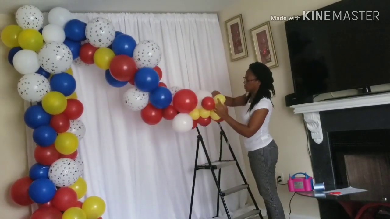 Paw patrol Balloon Garland | DIY | How to