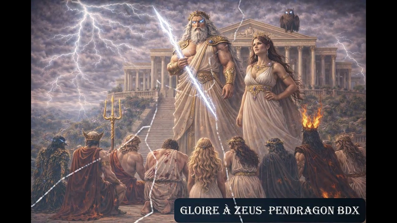 01- Gloire à Zeus - Pendragon BDX version FR (musique IA original sur la mythologie)