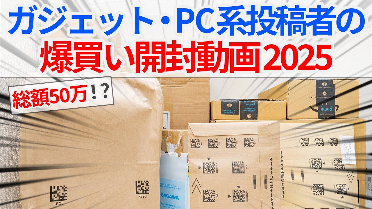【総額50万】ガジェットYouTuberの爆買い開封2025【ゆっくり解説】【ミニPC】【NAS】【自作PC】【Amazonセール】