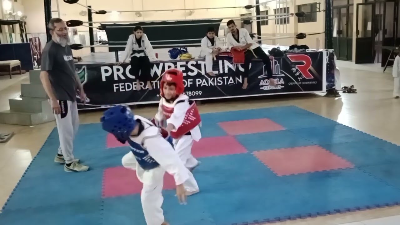 Cadets Taekwondo Sparring at Prince Martial Arts, Best Taekwondo Club in Karachi