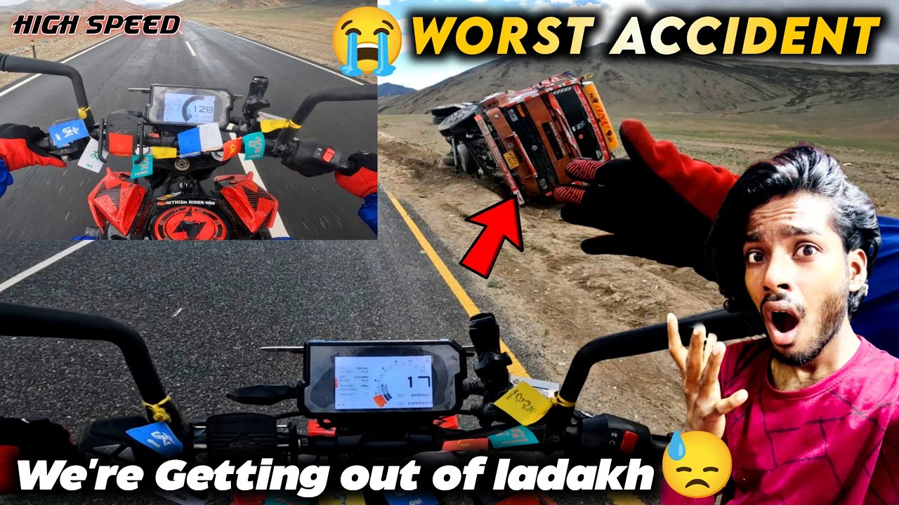 Worst acci*dent😭 | We‘re Getting Out Of Ladakh💔 | Ep - 38 - Heavy Rain😵‍💫 | NRF🔥
