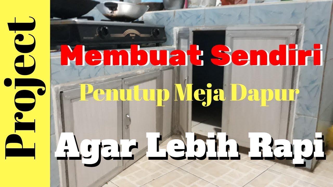 MEMBUAT KITCHEN SET BAWAH DARI HOLLOW GALVALUM BAJA RINGAN || how to make a kitchen cabinet