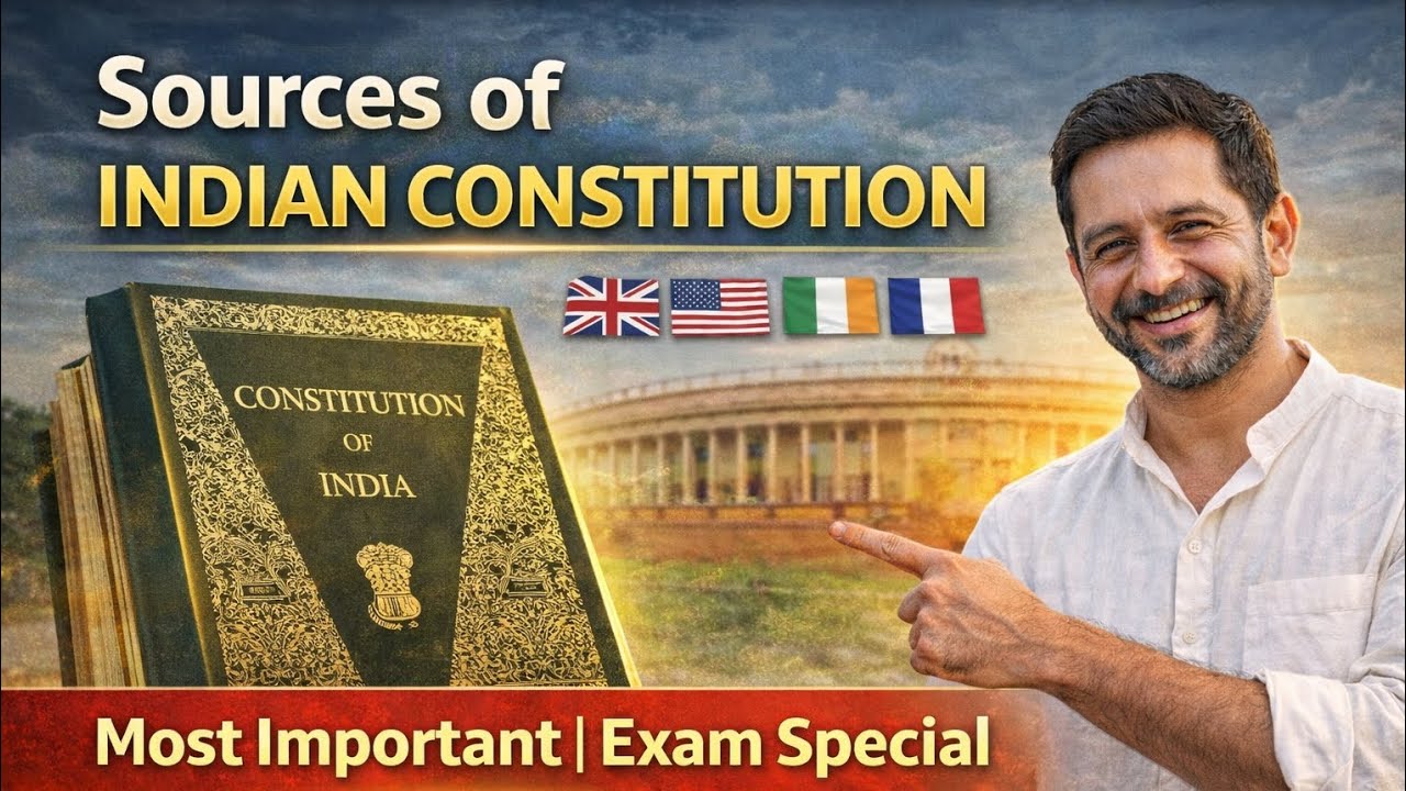 भारतीय संविधान के स्रोत | SSC NTPC Railway UPSC | सबसे महत्वपूर्ण टॉपिक
