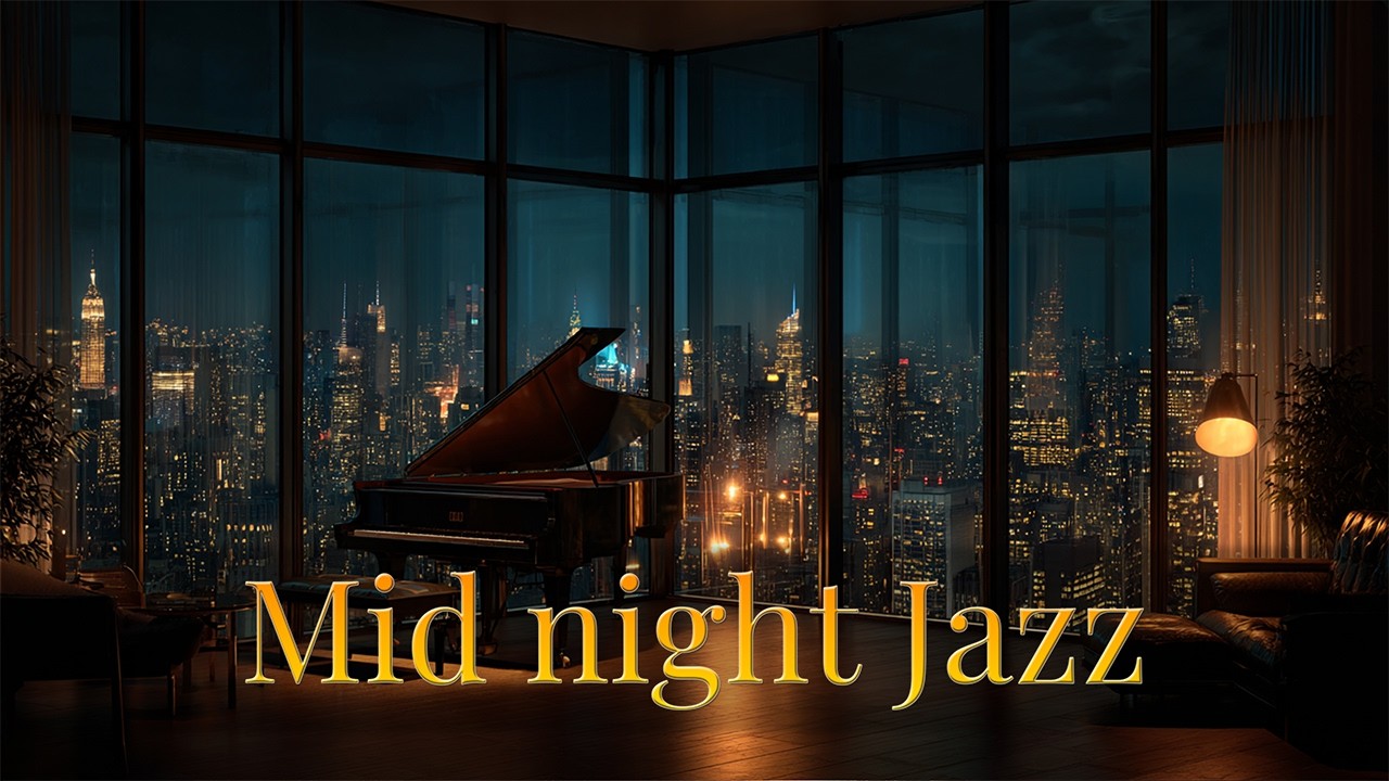 Midnight Jazz for Deep Focus 🌙 Late Night Piano & Smooth Jazz BGM