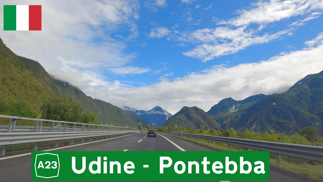 A23 Udine - Pontebba in the Italian Alps