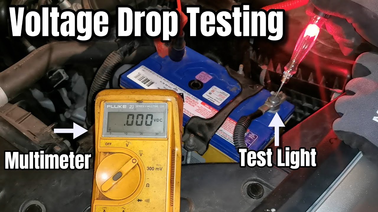 Voltage Drop Test With Multimeter & Test Light - How To DIY Test Battery, Clamps & Leads Faults