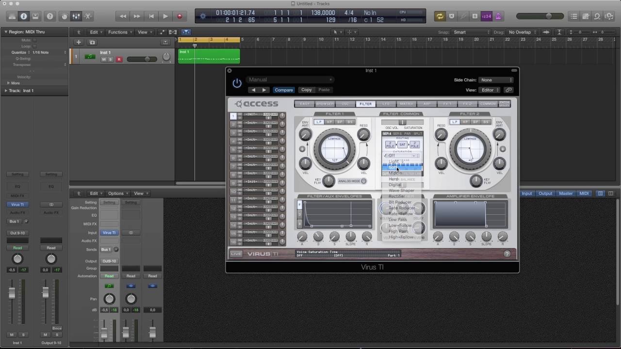 Darude - Sandstorm (making the lead on virus ti)